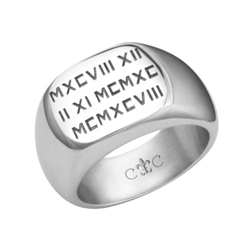 LifeDates PageSignet Ring - Medium