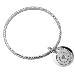 Sweetheart Spiral Bangle Bracelet