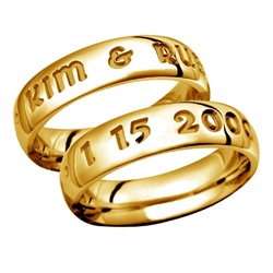 LifeMates 5.5MM 14K Gold Band