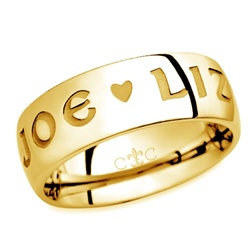 LifeLove 8.5MM 14K Gold Band