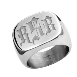 MyMonogram Gothic Signet Ring