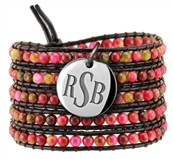 Vesta Alexandrite Iridescent Wrap Bracelet Legacy Monogram