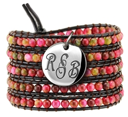 Vesta Alexandrite Iridescent Wrap Bracelet Nouveau Monogram