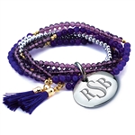 Vesta Ametista Legacy Tassel Bracelet