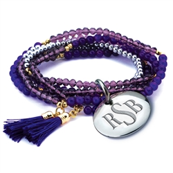 Vesta Ametista Legacy Tassel Bracelet