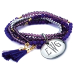 Vesta Ametista Thorne Tassel Bracelet