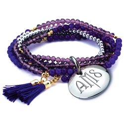 Vesta Ametista Twilight Tassel Bracelet