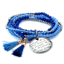 Vesta Azzurro Tassel Bracelet