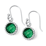 Vesta Emerald Green Earrings