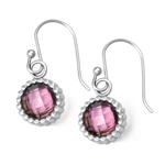 Vesta Tourmaline Pink Earrings