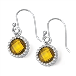 Vesta Topaz Yellow Earrings