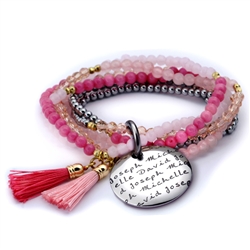 Vesta Rubino Tassel Bracelet