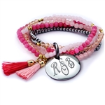 Vesta Rubino Nouveau Tassel Bracelet