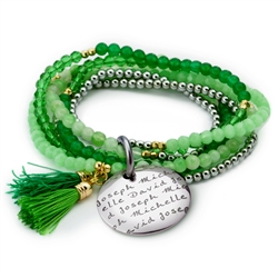 Vesta Smeraldo Tassel Bracelet