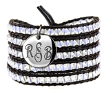 Vesta Spinel White Wrap Bracelet Nouveau Monogram