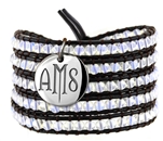 Vesta Spinel White Wrap Bracelet Twilight Monogram