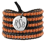 Vesta Topaz Gold Wrap Bracelet Legacy Monogram